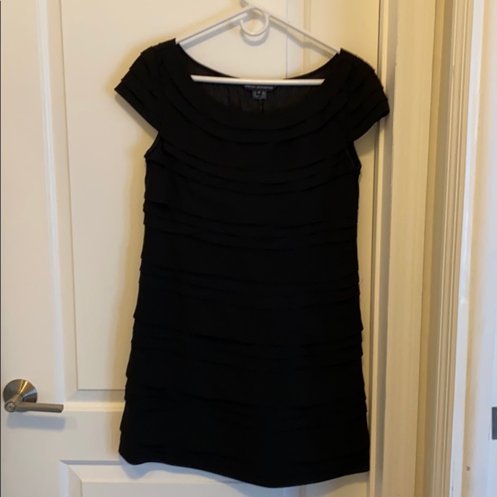 French Connection Black Tiered Dress